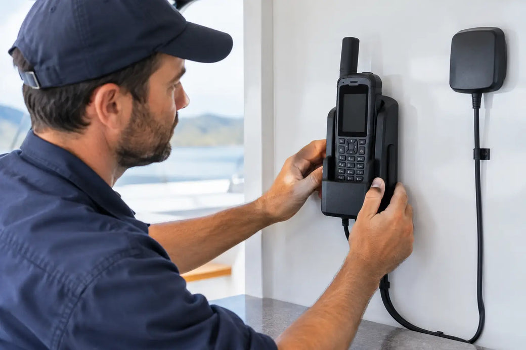 Satellite Phone Docking Station Installation