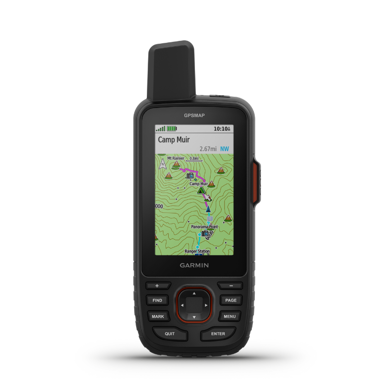 Garmin GPSMAP 67i - device showing its interface - Outfitter Satellite