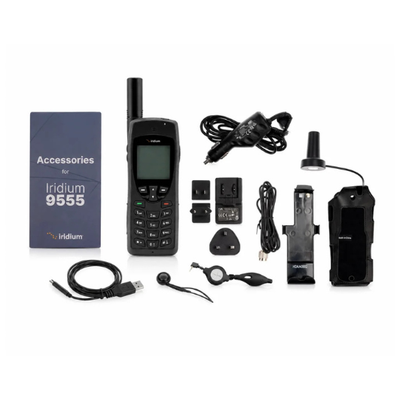 Iridium 9555 USB-C Satellite Phone + Accessory Kit With SIM Card