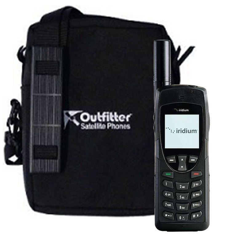 Iridium 9555 - Standard Black Soft Case (Free) - bag and device - Outfitter Satellite